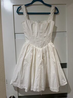 House of CB dress Classic White Lace-Trim